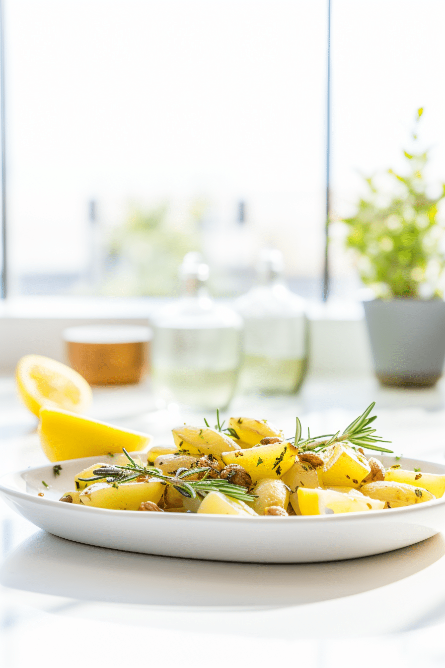 Zutaten für den Zitronen-Thymian-Braten Jicama Keto