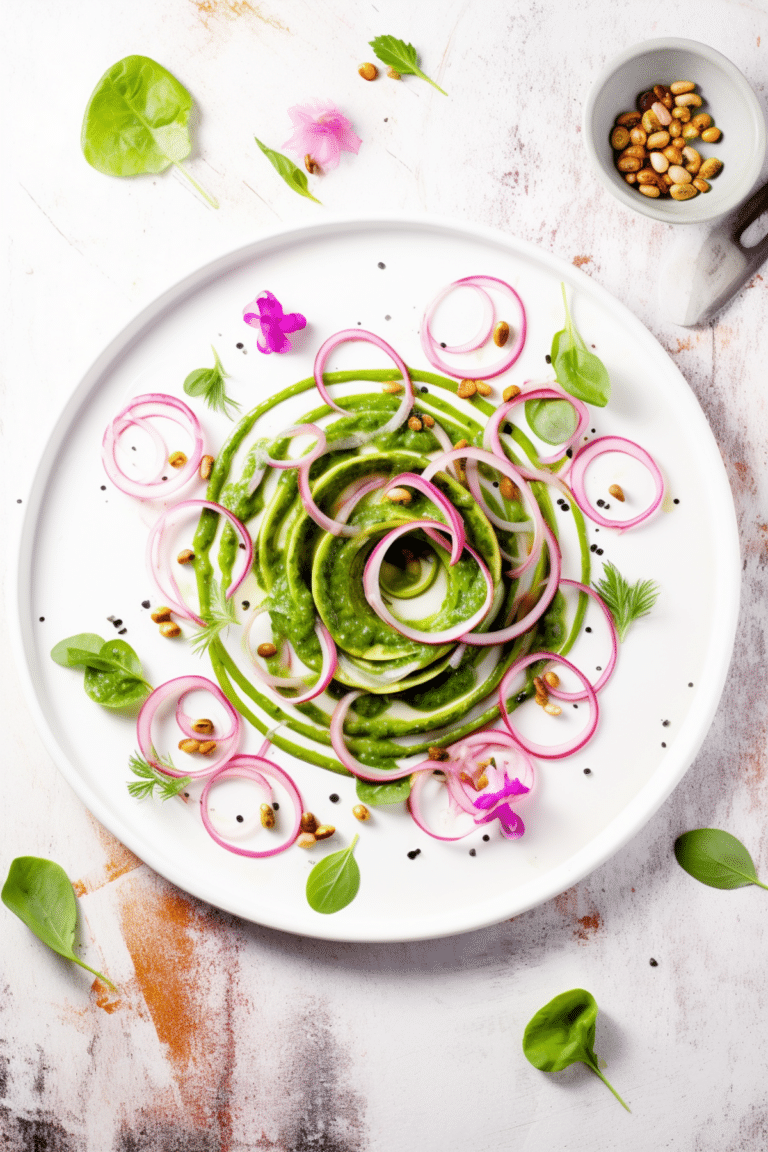 Keto Mint and Pea Zucchini Noodle Salad_001