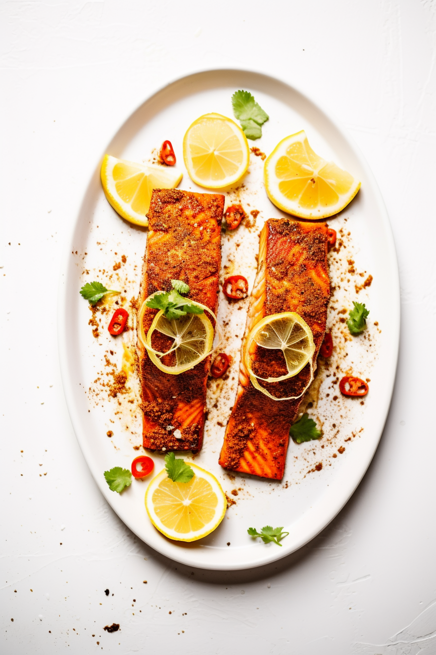 Keto Moroccan Spiced Salmon Ready to Serve