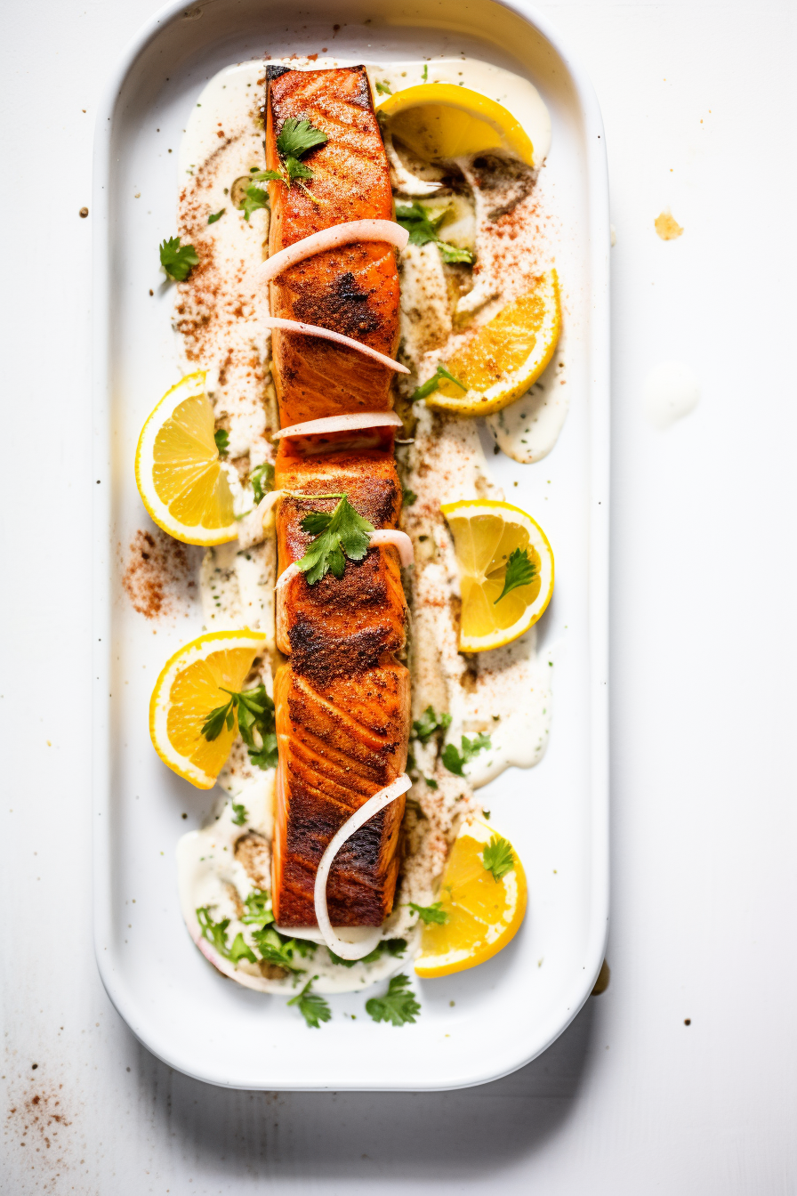 Preparing Keto Moroccan Spiced Salmon