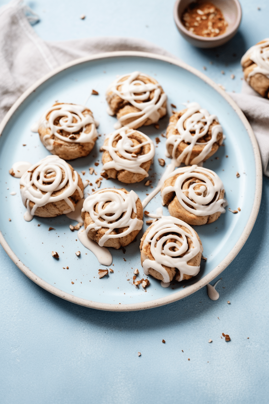 Keto No Bake Cinnamon Swirl Cookies