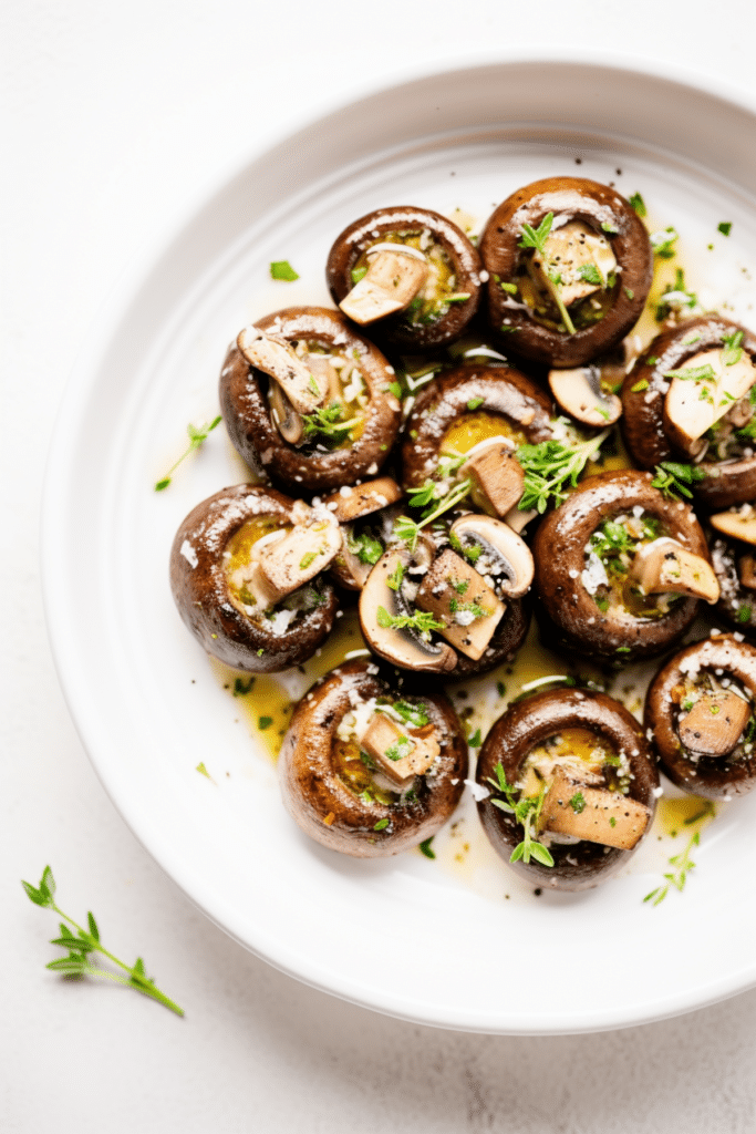 Keto Oven-Roasted Garlic and Herb Mushrooms_001