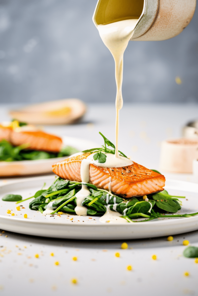 Keto Pan-Seared Salmon with Creamy Spinach_001