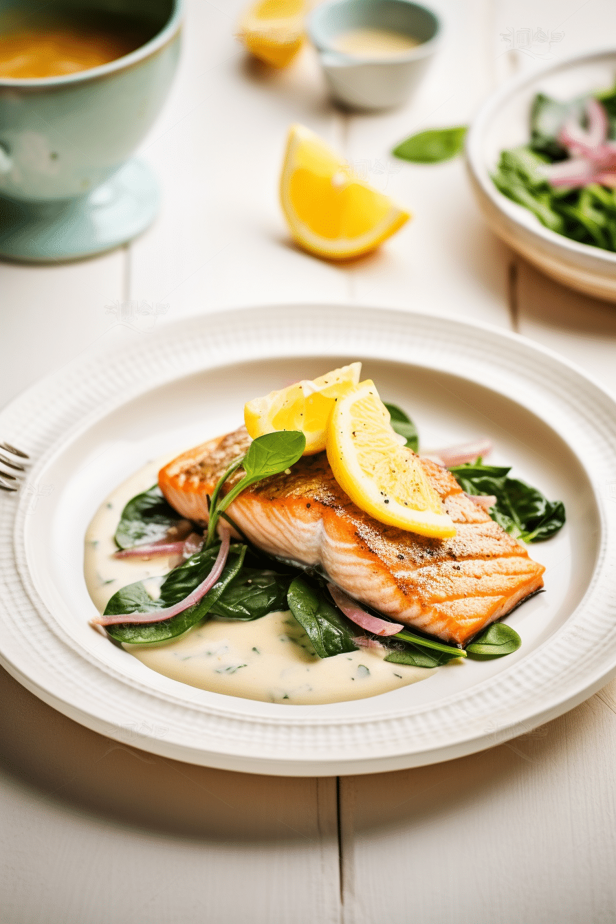 Keto Pan-Seared Salmon with Creamy Spinach