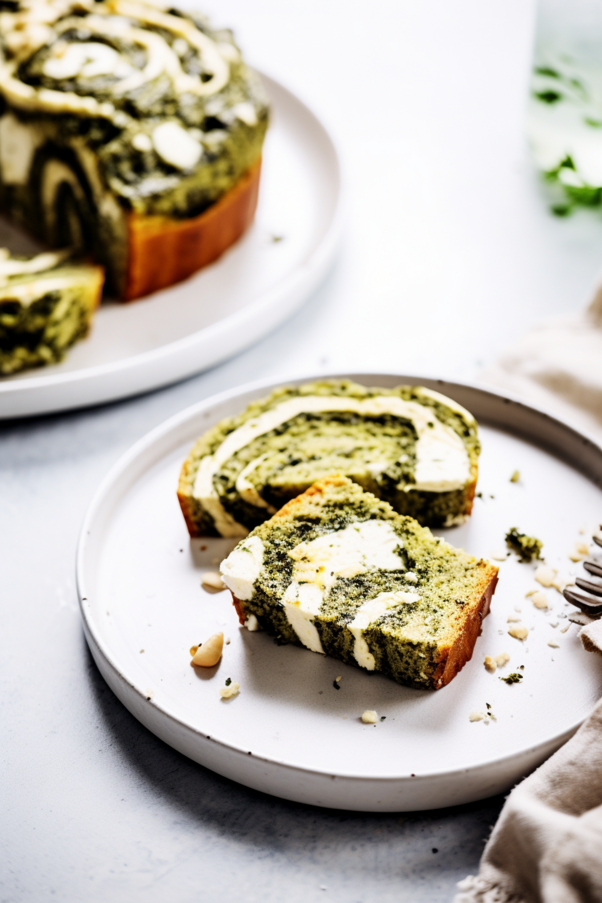 Keto Pesto and Feta Swirl Bread_001