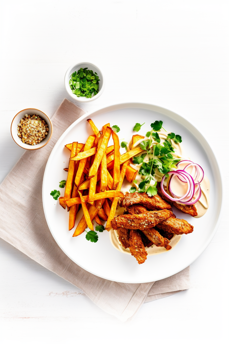 Keto Pork Schnitzel with Jicama Fries