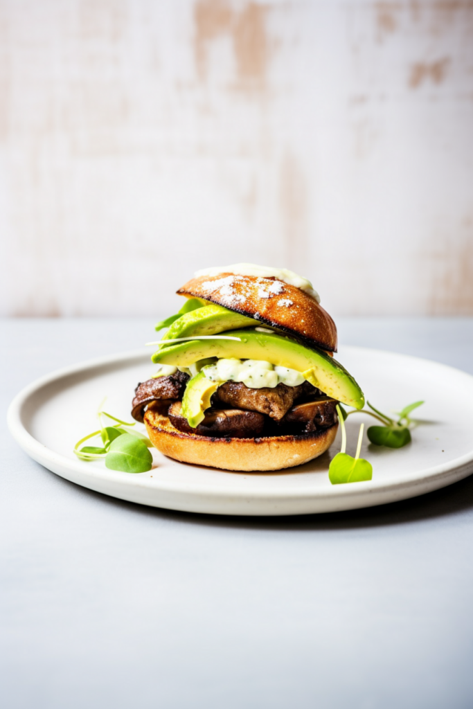 Keto Portobello Mushroom Breakfast Sandwich_001