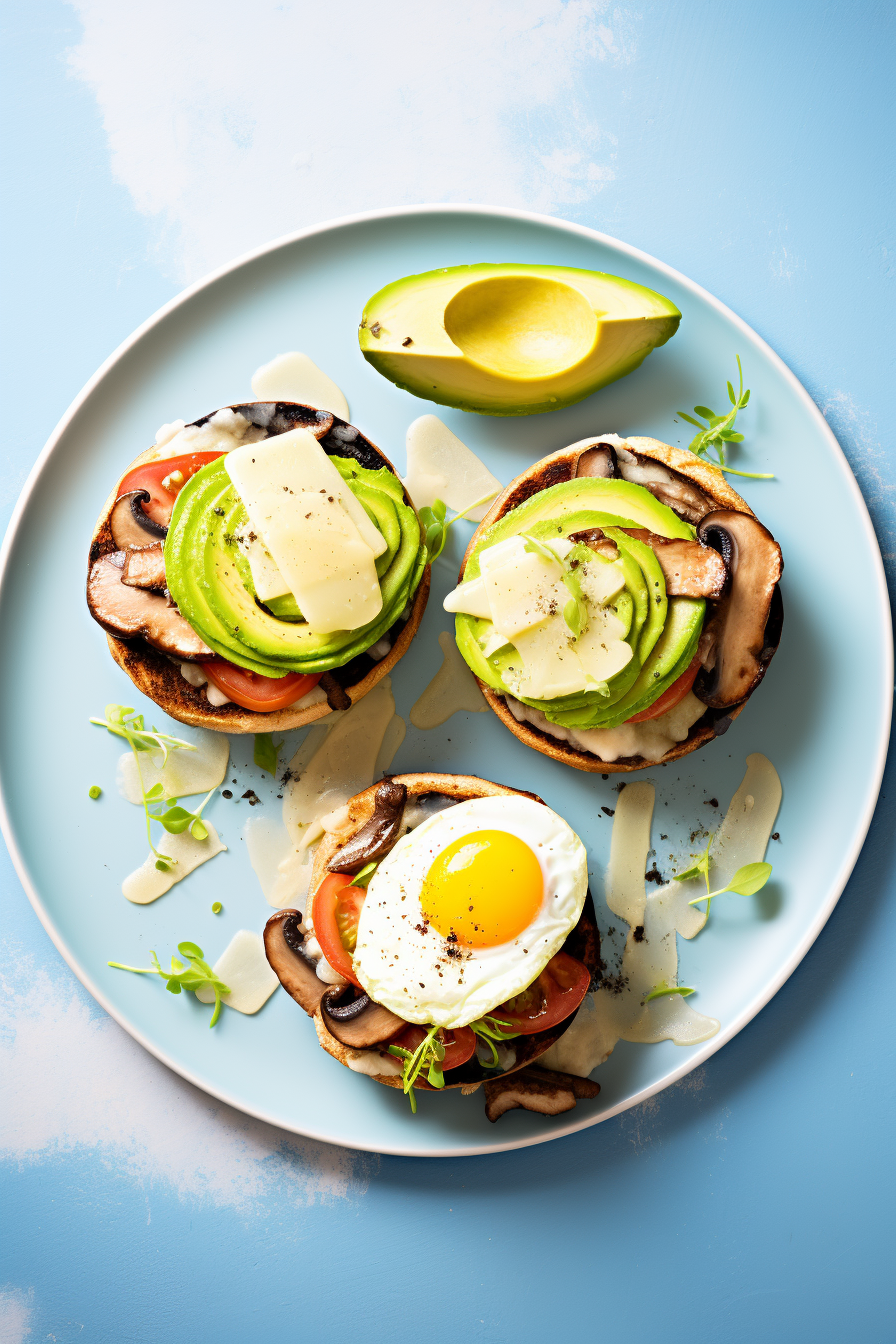 Keto Portobello Mushroom Breakfast Sandwich
