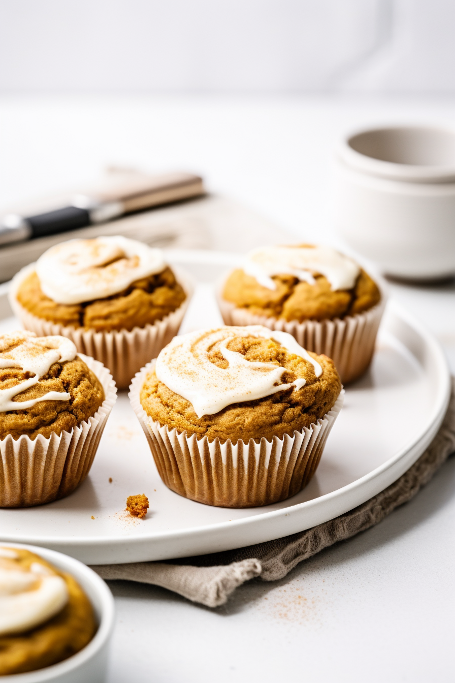 Keto Pumpkin Cream Cheese Muffins