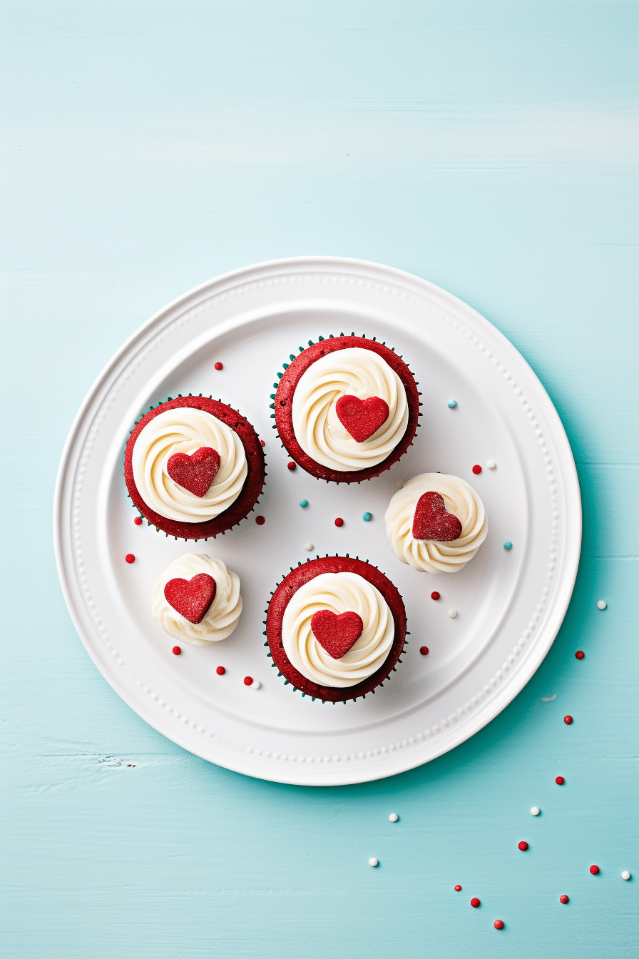 Keto Red Velvet Cupcakes Ready to Serve