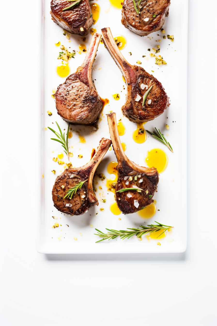 Keto Rosemary and Garlic Infused Lamb Chops