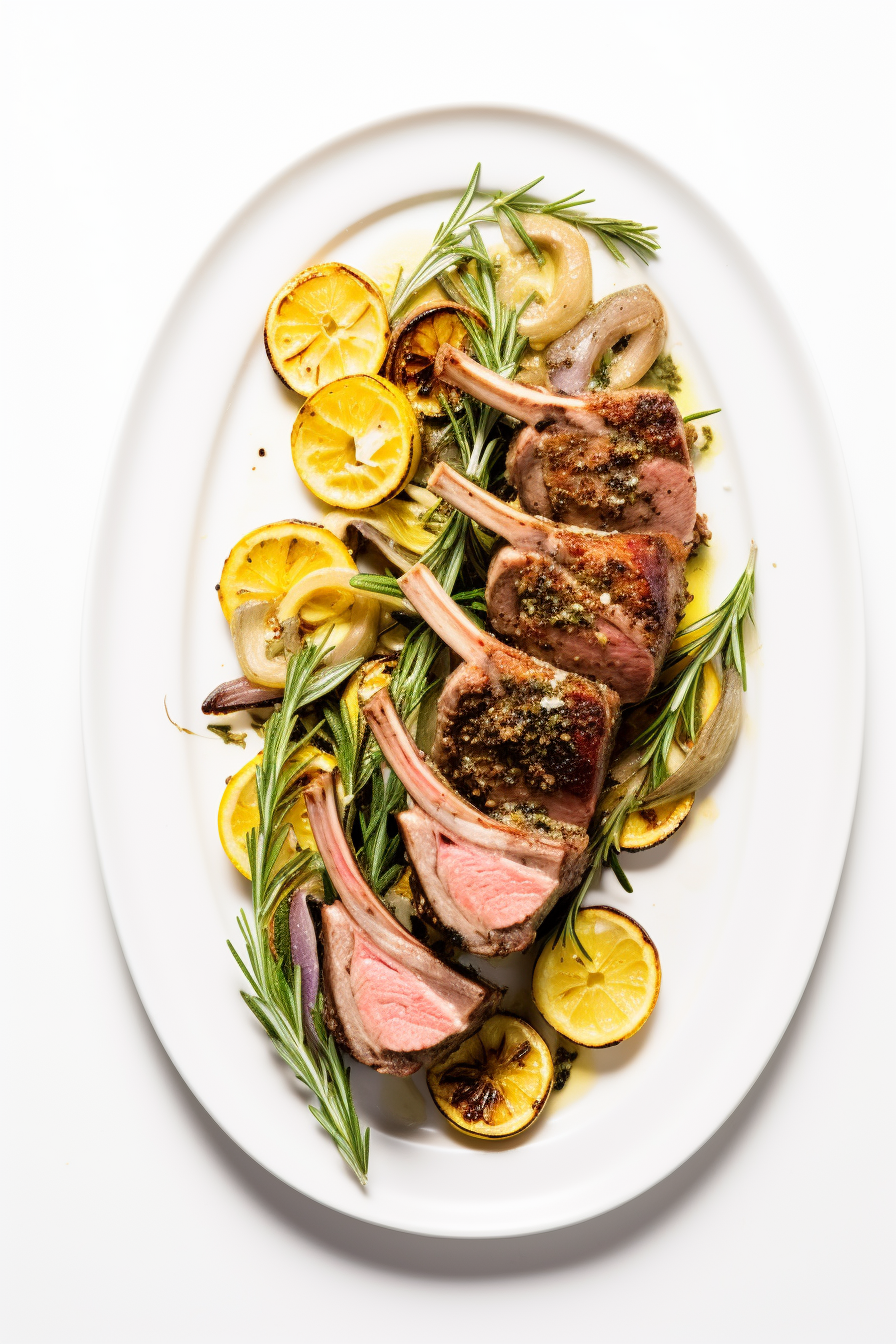 Keto Rosemary Infused Rack of Lamb Ready to Serve