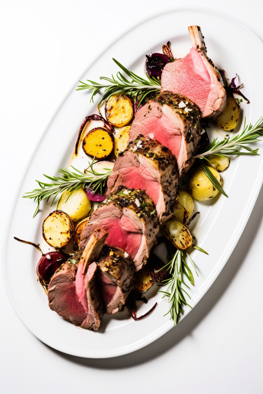 Keto Rosemary Infused Rack of Lamb