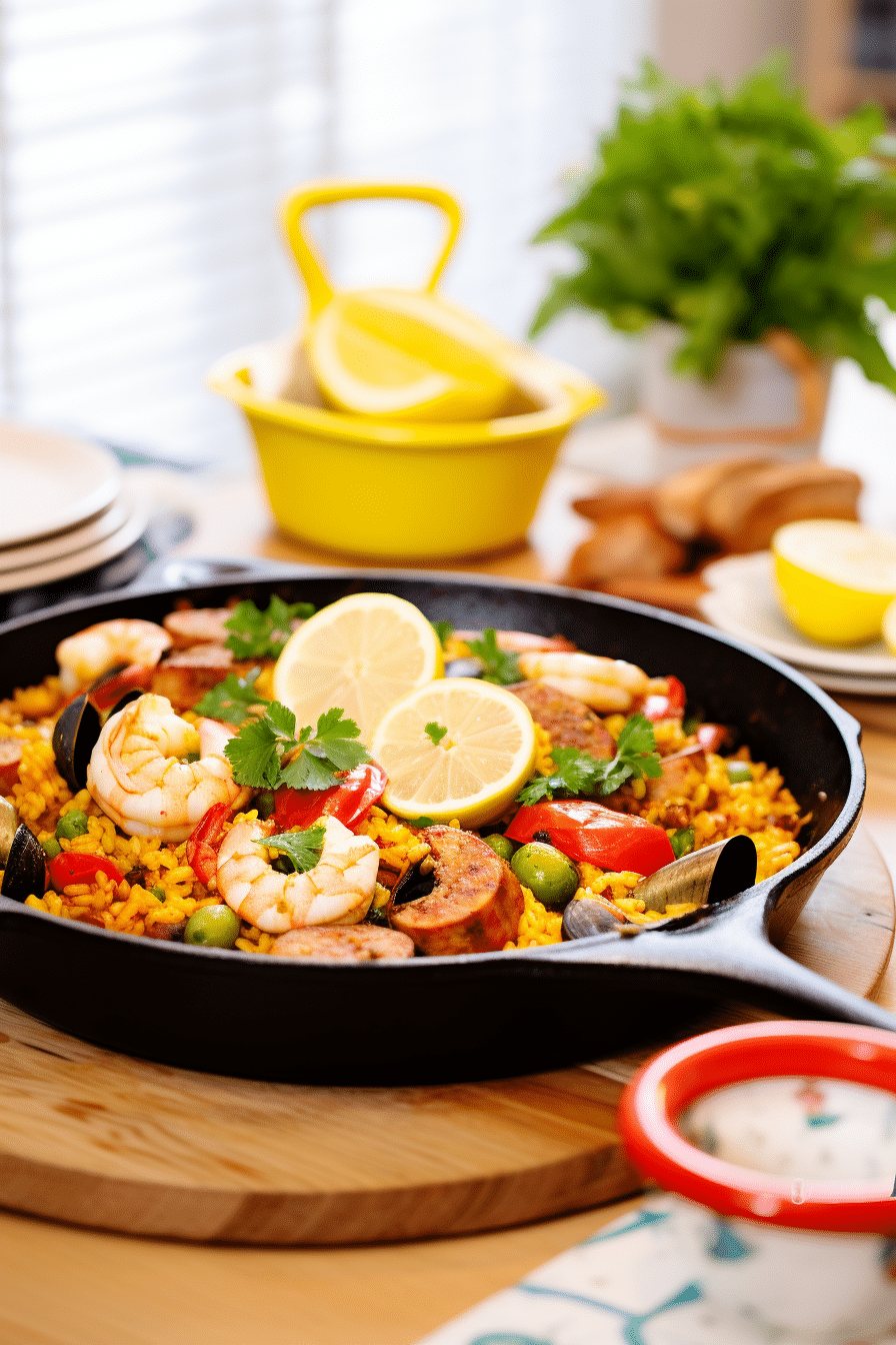 Keto Saffron Cauliflower Paella Cooking