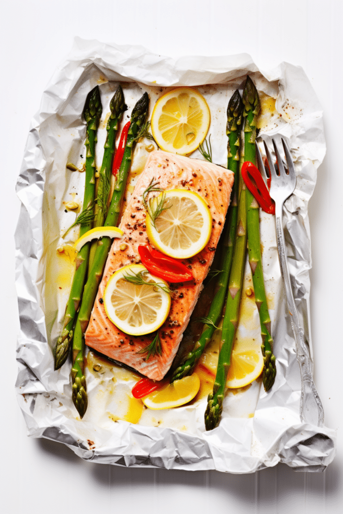 Keto Salmon and Asparagus Foil Packets_001