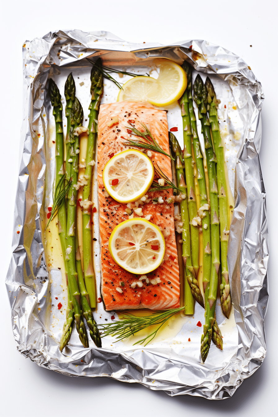 Keto Salmon and Asparagus Foil Packets Ready to Eat