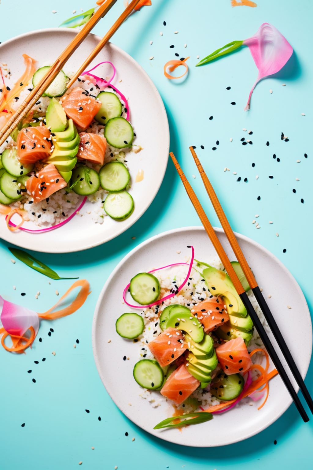 Easy Keto Salmon Poke Bowl Recipe Healthy & Delicious LowCarb Meal