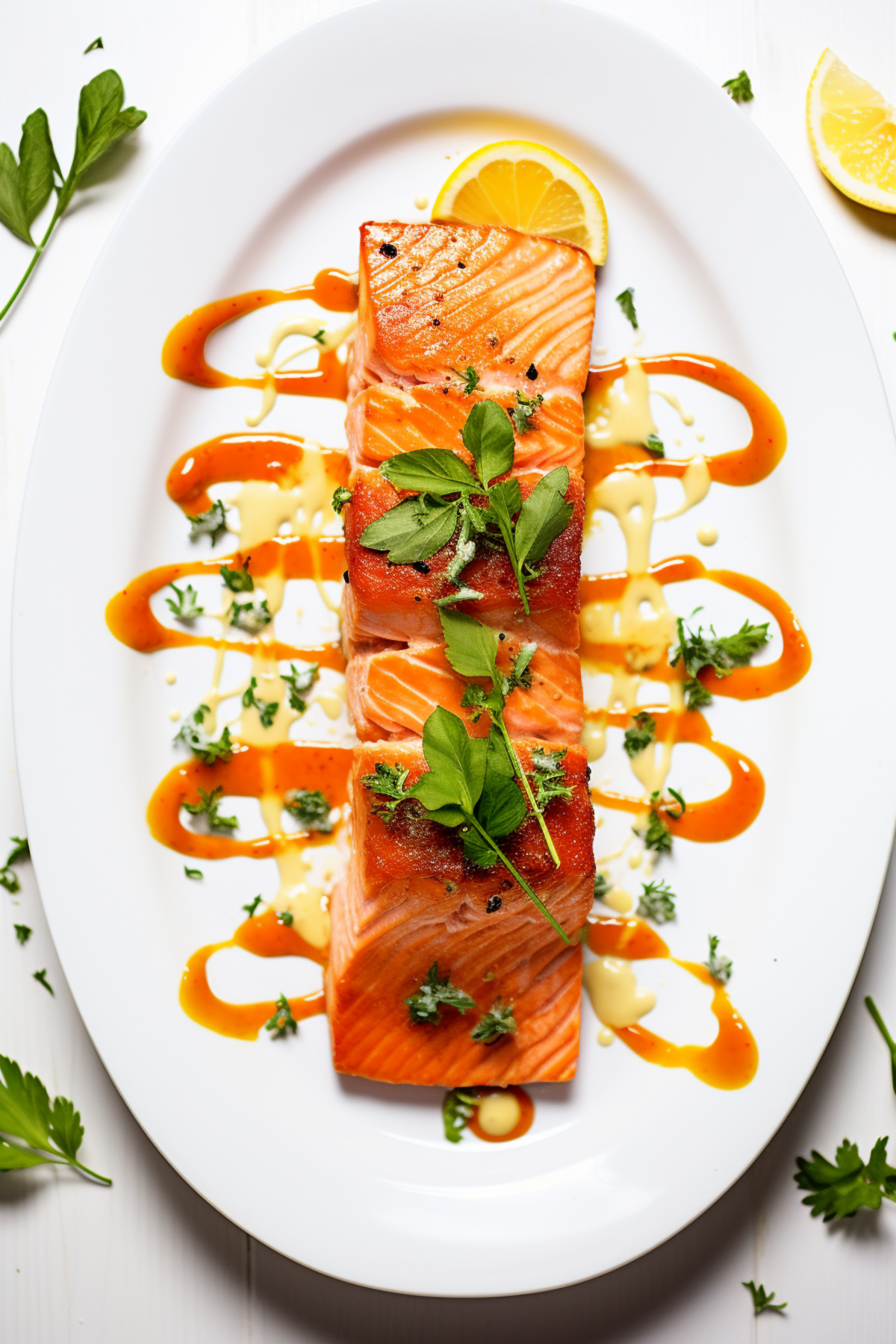 Keto Salmon with Roasted Red Pepper Sauce_001