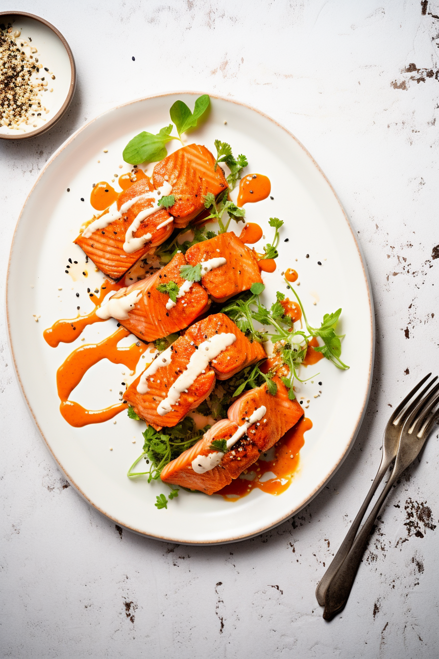 Keto Salmon with Roasted Red Pepper Sauce