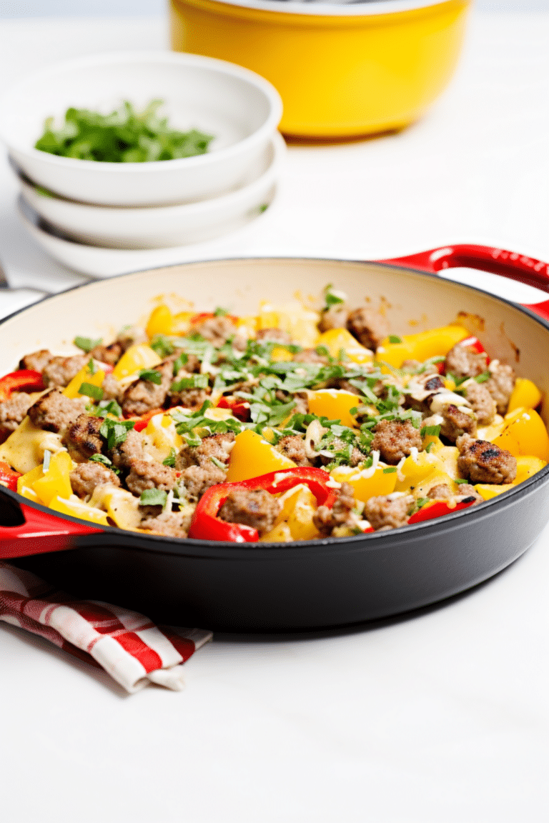 Keto Sausage and Egg Breakfast Skillet_001