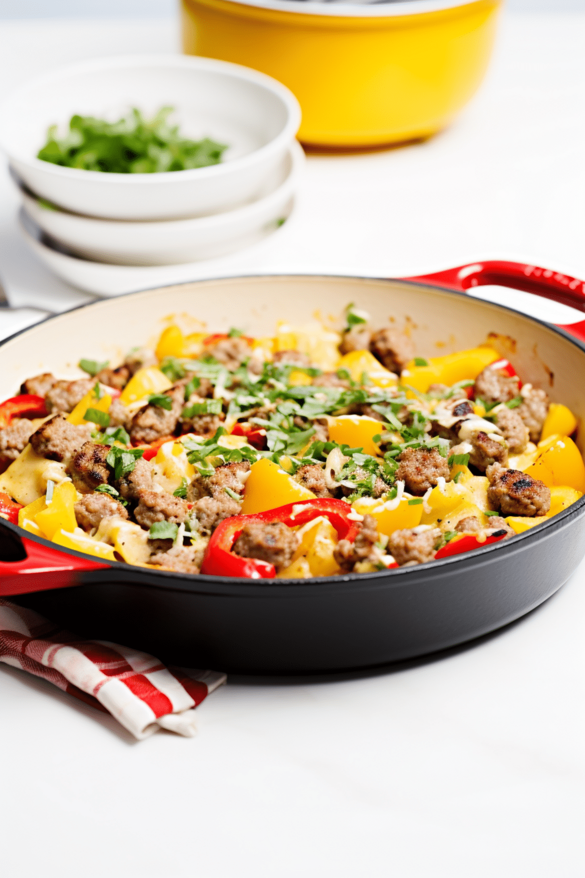 Keto Sausage and Egg Breakfast Skillet_001