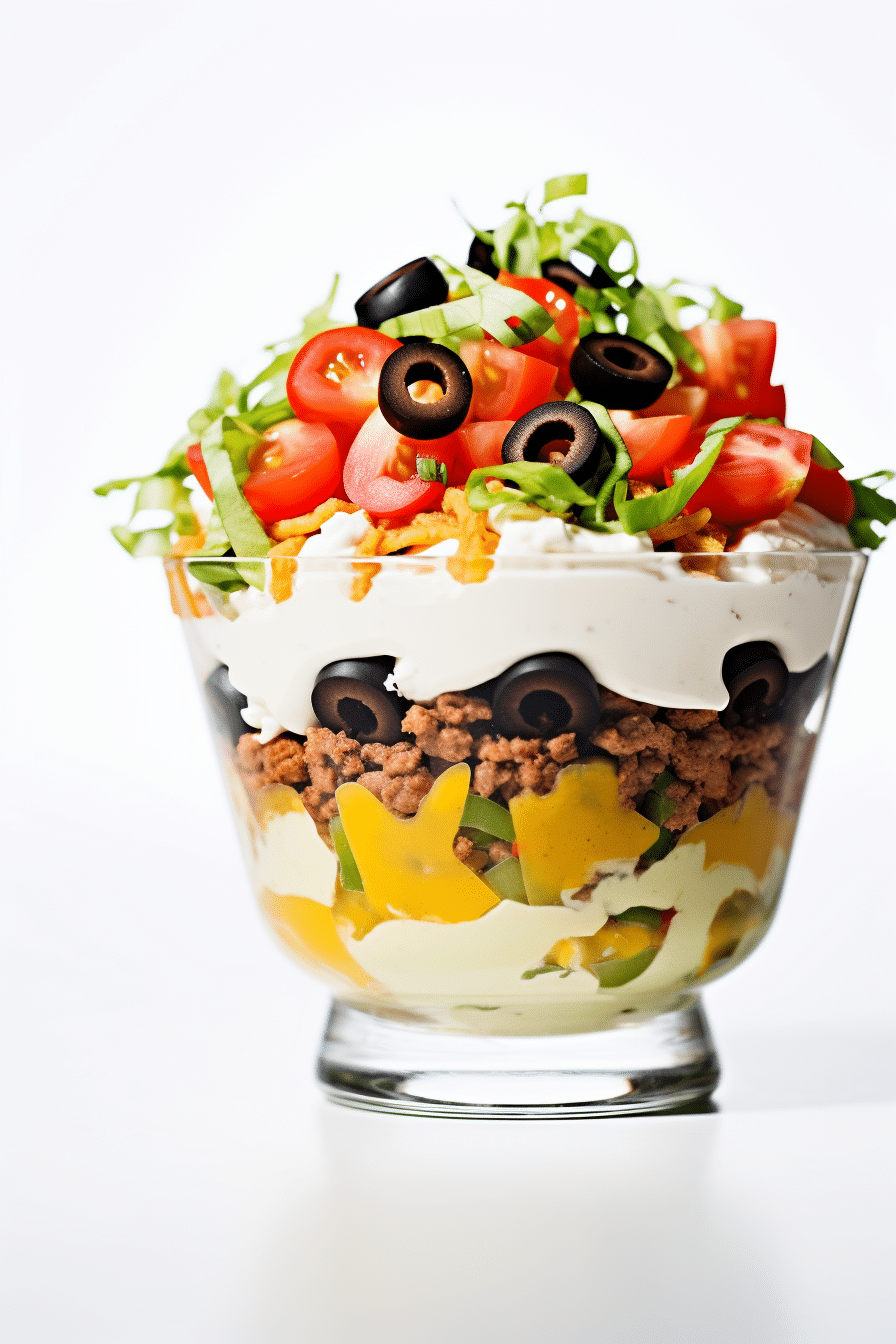 Layering Keto Taco Dip