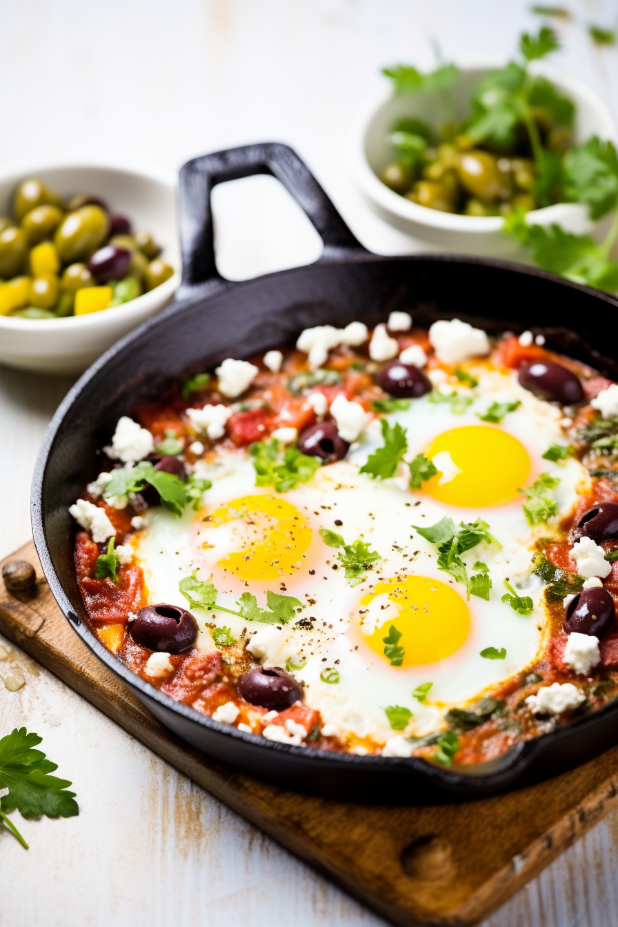 Keto Shakshuka with Feta and Olives