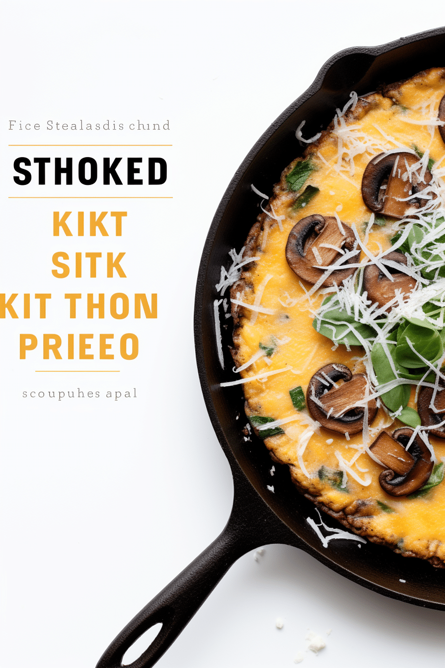 Keto Shiitake Mushroom and Spinach Frittata