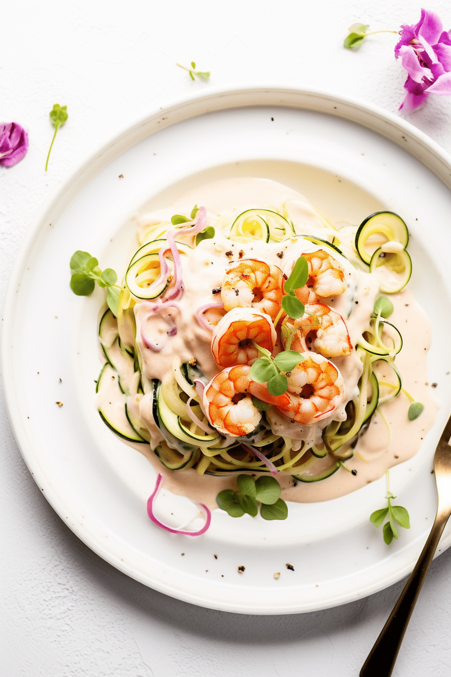 Keto Shrimp Alfredo with Konjac Noodles