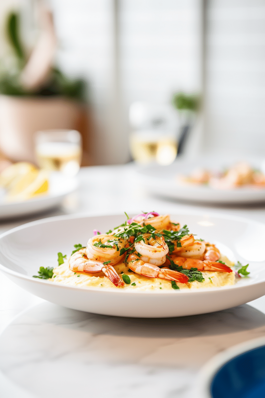Shrimp Cooking in Skillet