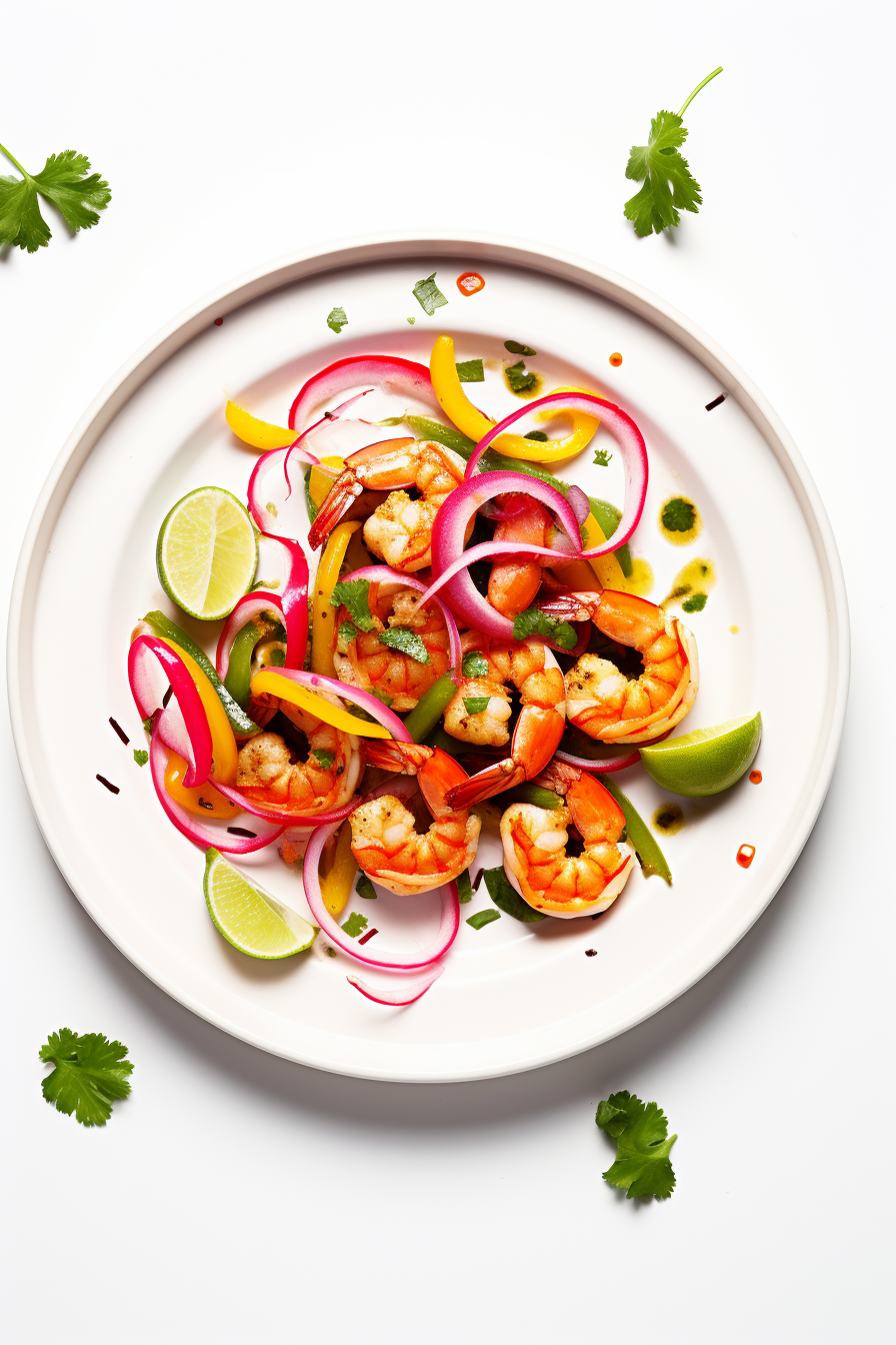 Keto Shrimp Fajitas Ready to Serve