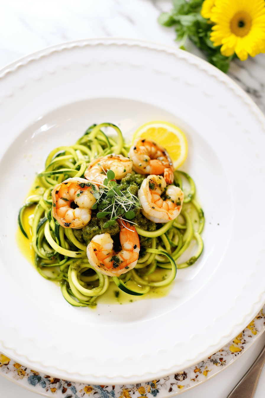 Preparing Keto Shrimp Piccata