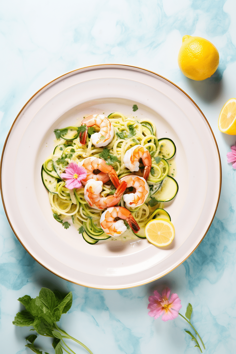 Ingredients for Keto Shrimp Scampi
