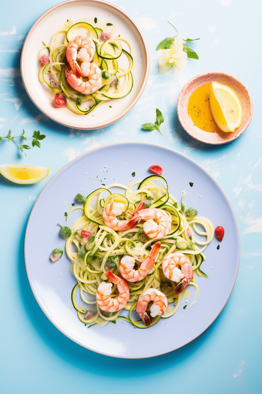Keto Shrimp Scampi with Zucchini Noodles