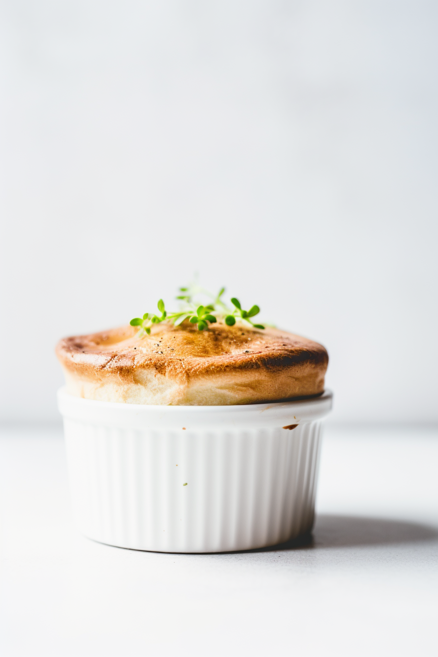 Keto Smoked Gouda and Chive Soufflé in the Oven