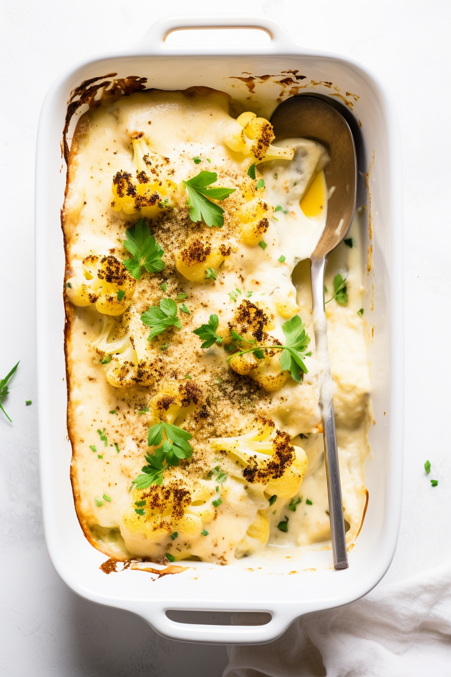 Keto Smoked Haddock and Cauliflower Gratin in the Oven