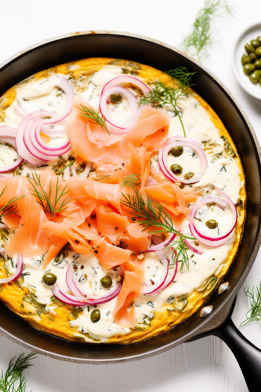 Keto Smoked Salmon Frittata