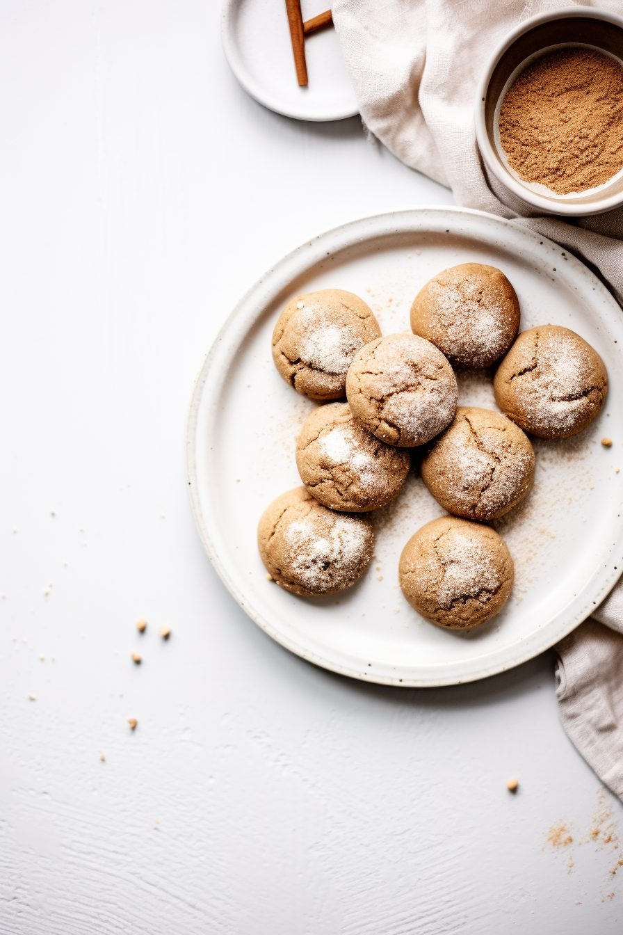 Baked Keto Snickerdoodle Cookies