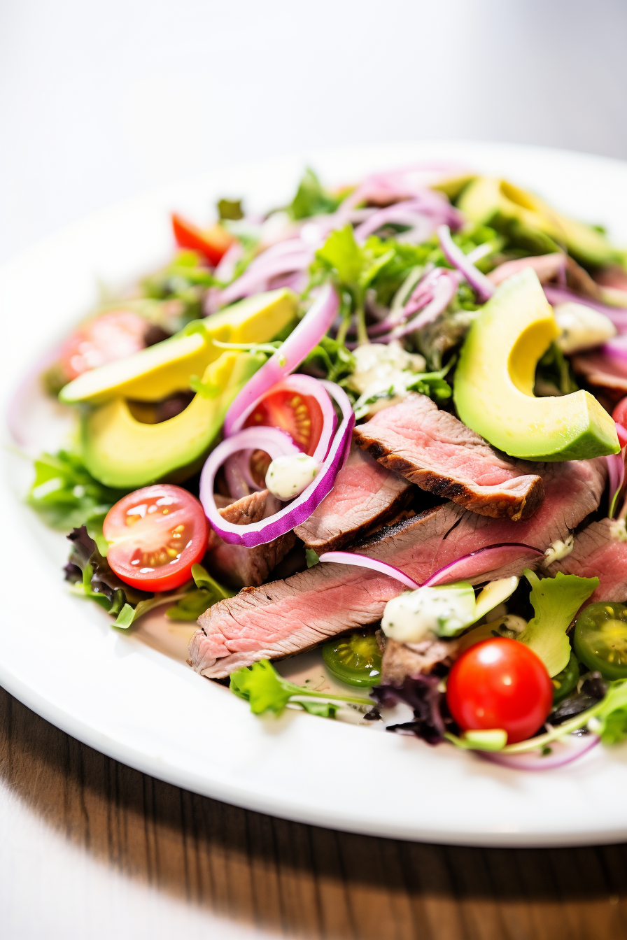 Keto Spicy Beef and Avocado Salad