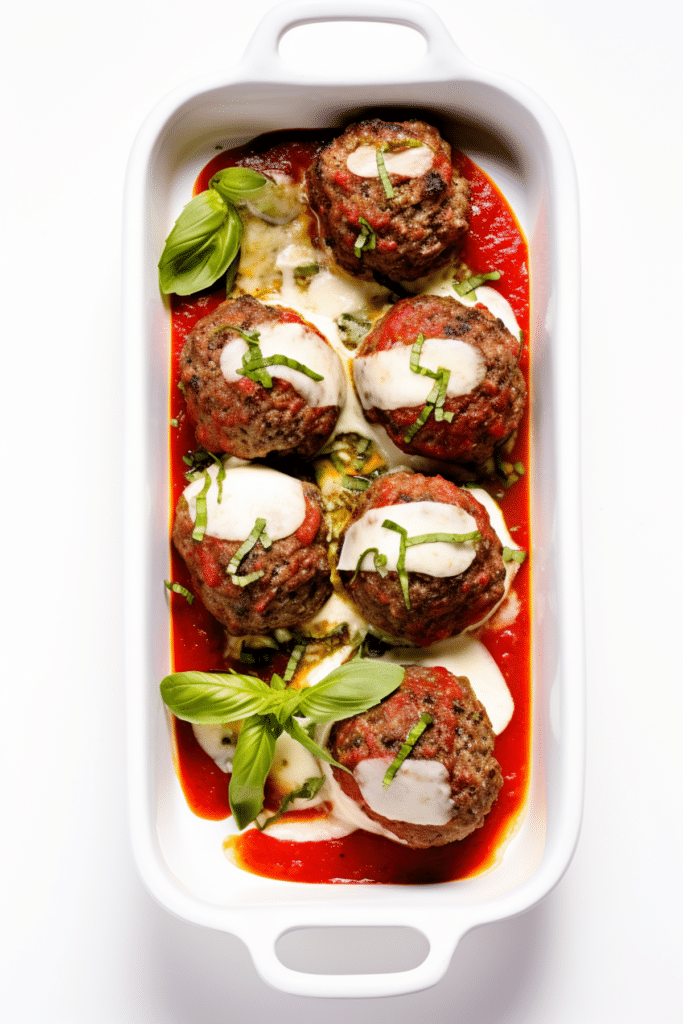 Keto Stuffed Meatballs with Marinara Sauce_001