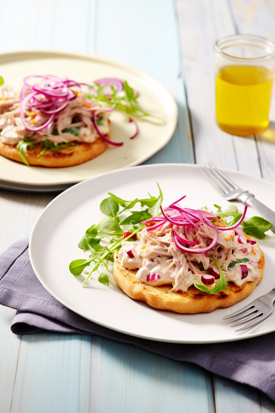 Keto Tuna Melt on Cloud Bread