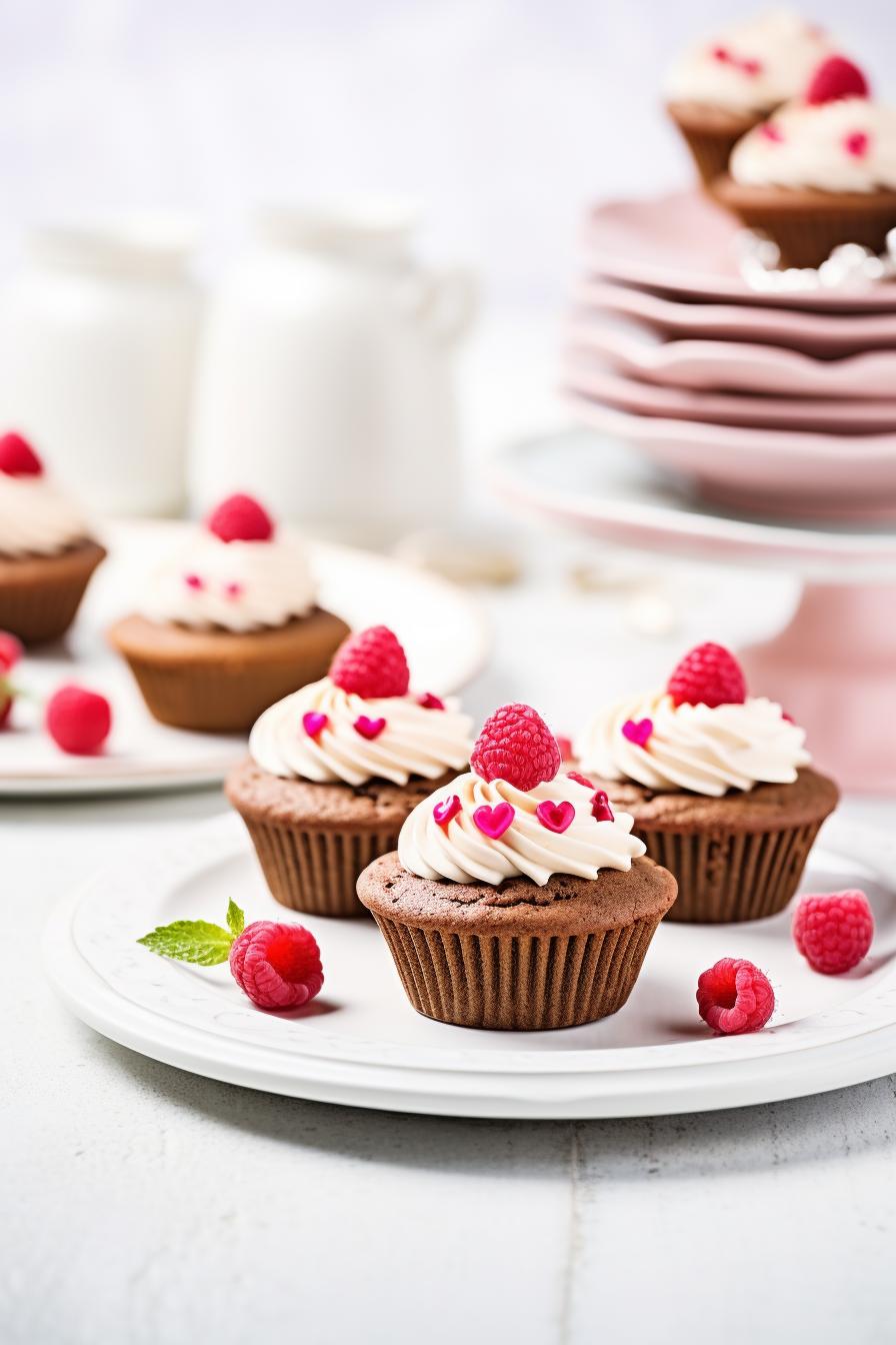 Keto Valentine Cupcakes Baking