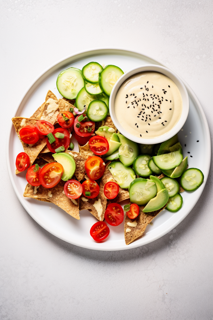 Keto Vegan Cashew Cheese Nachos