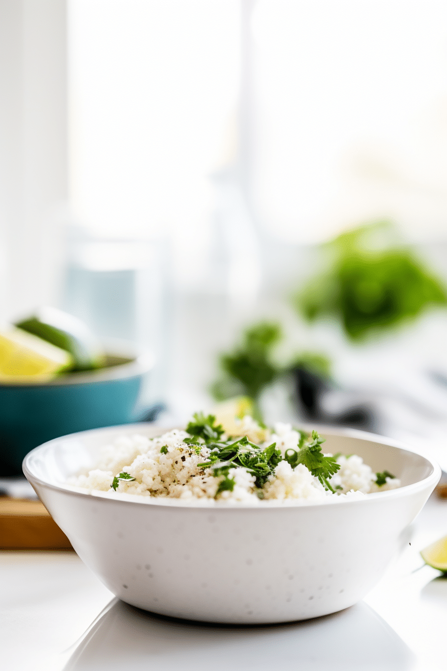 Fresh Ingredients for Coconut Lime Cauliflower Rice