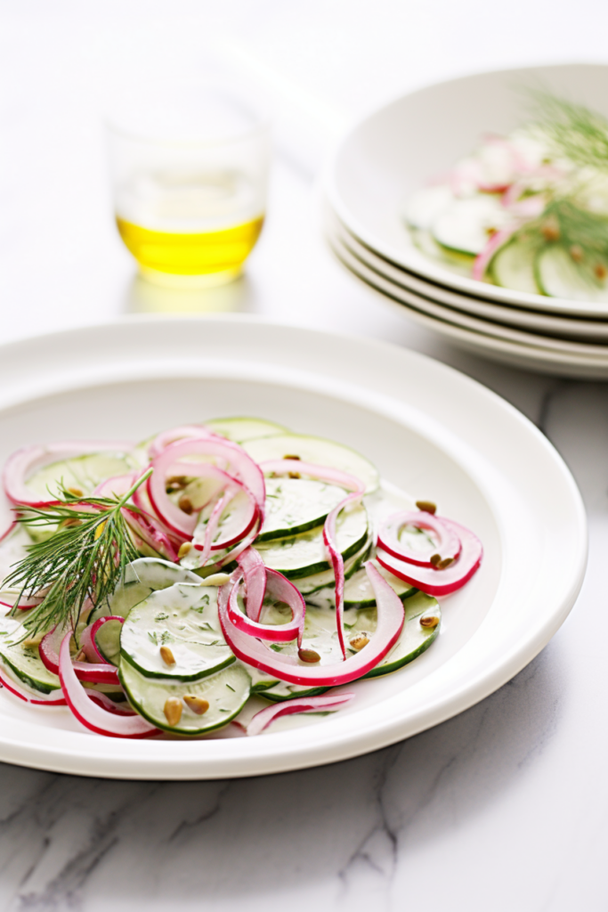 Keto Vegan Cucumber and Dill Salad_001