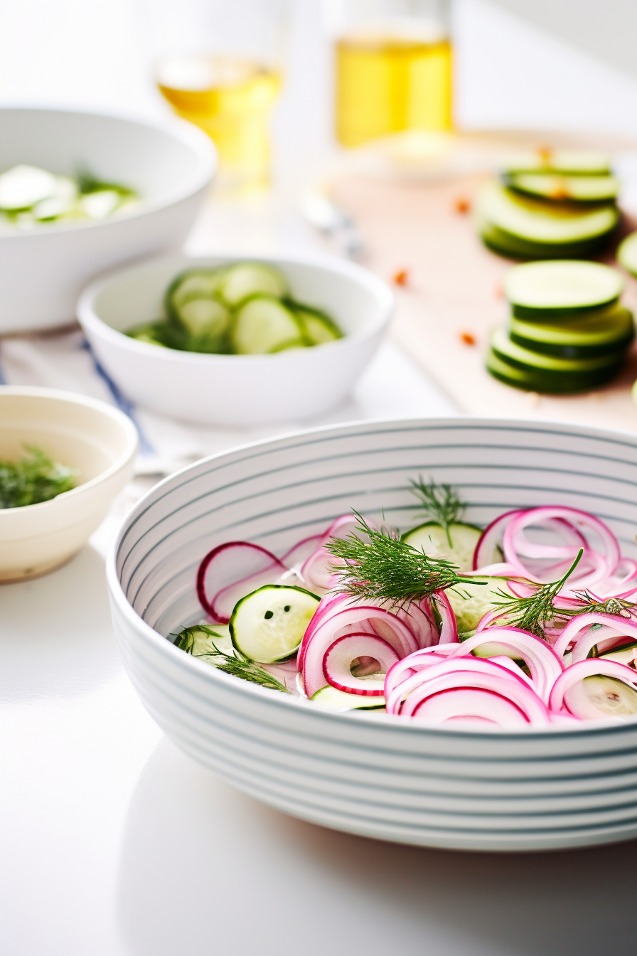 Keto Vegan Cucumber and Dill Salad