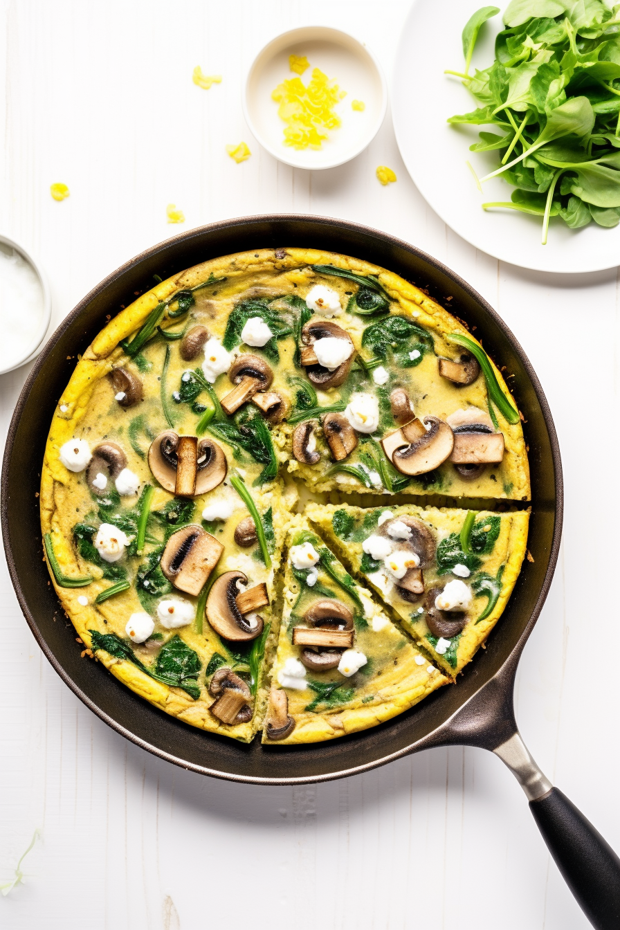 Keto Vegan Frittata Ready to Serve