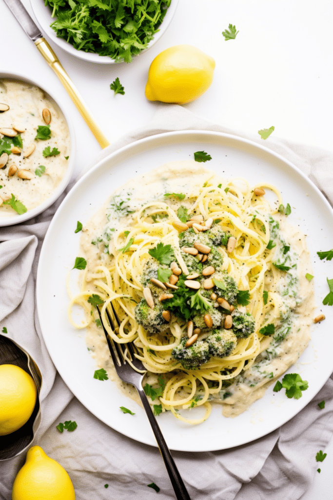 Keto Vegan Spaghetti Squash Alfredo_001
