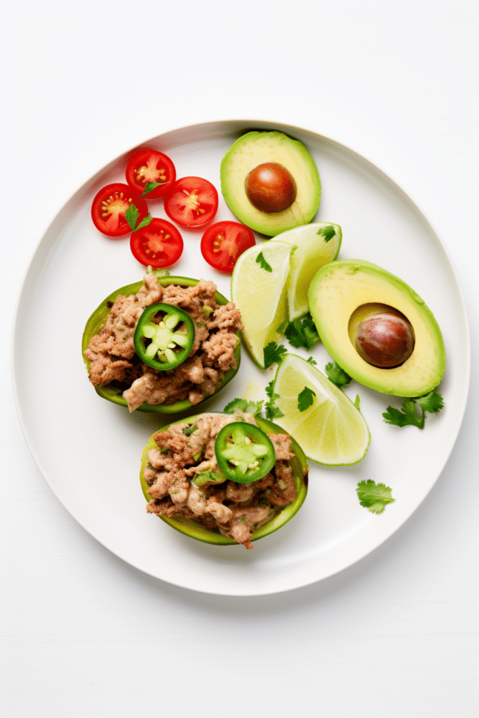 Keto Vegan Stuffed Avocados with Walnut Mince_001