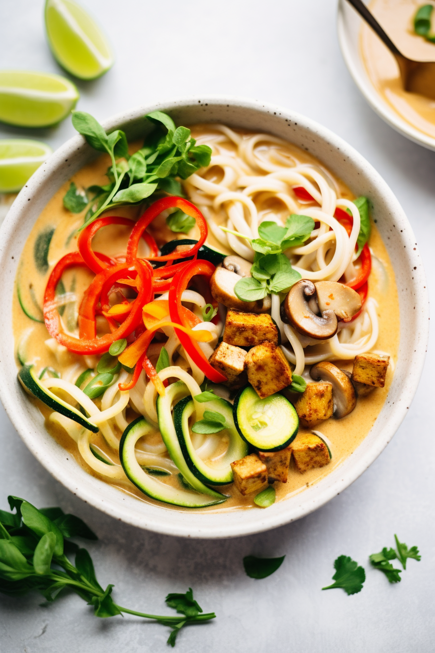 Preparing Keto Vegan Thai Lemongrass Coconut Curry